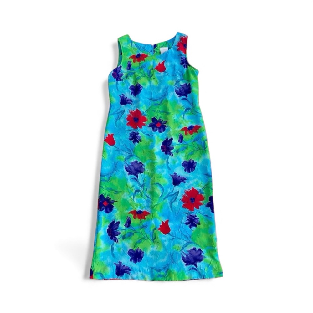 Vintage 1990s floral sleeveless midi dress - Picture 3 of 5